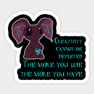 Creativity Bunny Sticker